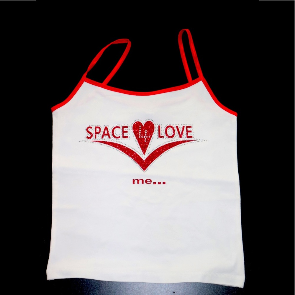 “Space 4 love me “ Women Crop top